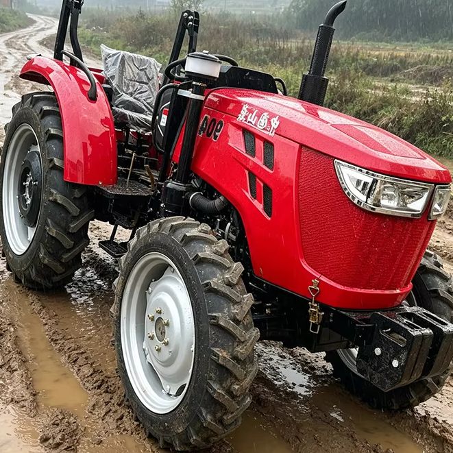 Agriculture Farming Types - Maßgefertigte Verbesserte Vierrad-Bodenfräse, 60PS Radtraktor, Multifunktionale