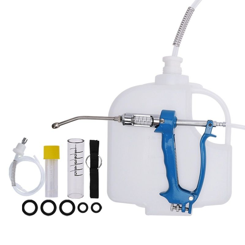Veterinary Syringe Gun - Metallisches Medikamenten-Füllgerät für Haustiere, Rinder und