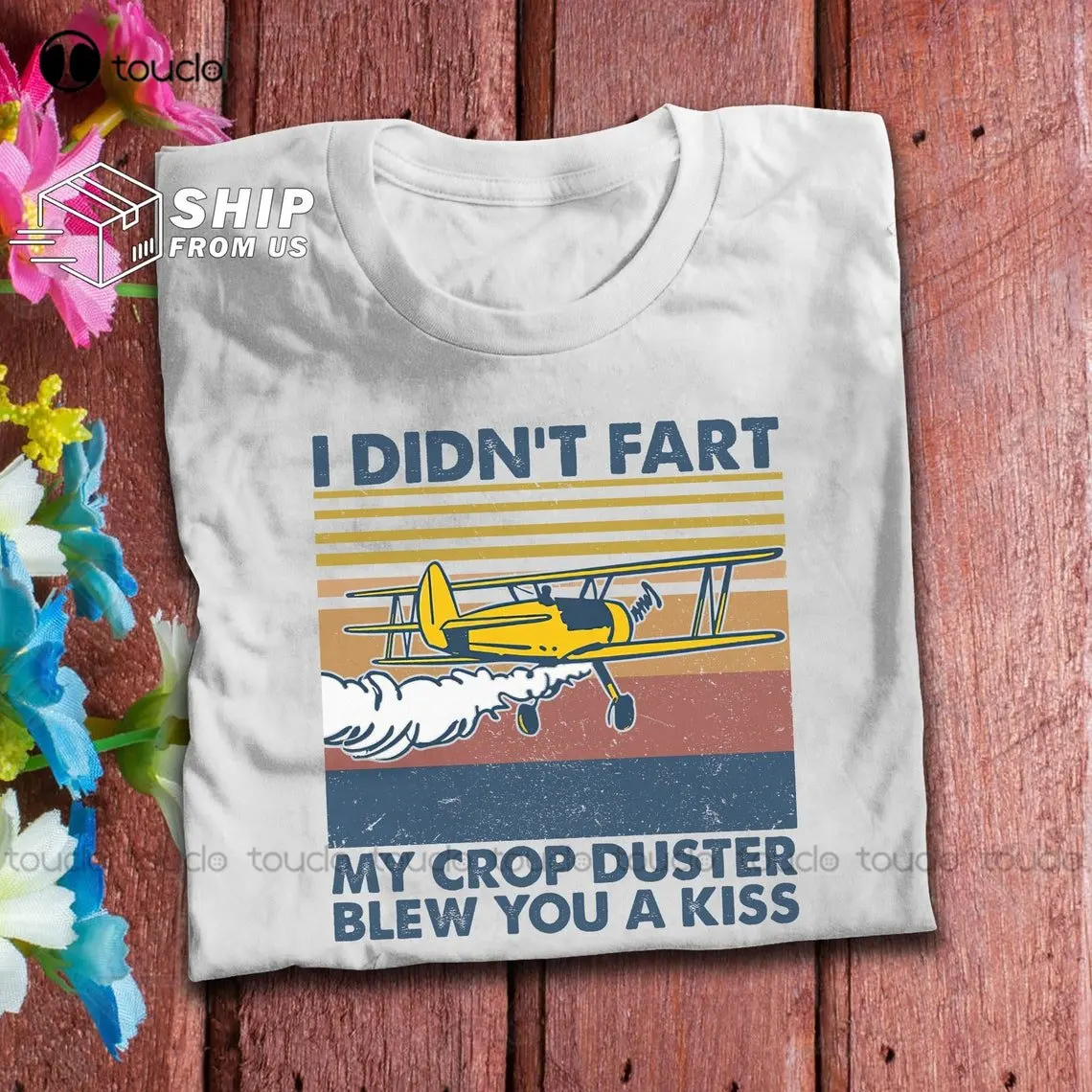 Agriculture Farming Cartoon - Landwirtschaftliches Flugzeug-Ernte-Staubwedel, Vintage-T-Shirt, Bauer-Landwirtschaftsgeschenke, „I Did't