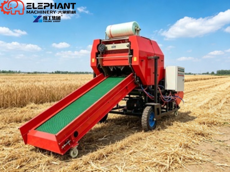 Silage Baler Machine - Mini-Rundballenpresse für Heu, kleine Stroh-Silage-Ballenpresse, landwirtschaftliche