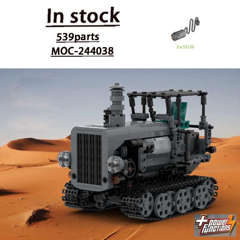 Farming Agriculture Model - MOC-244038 Urban Retro Landwirtschaftlicher Traktor Baustein-Modell