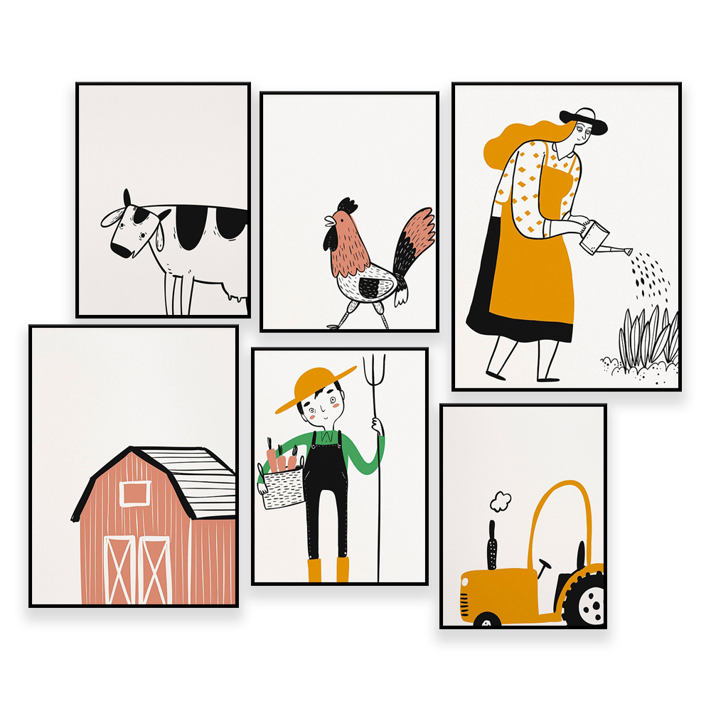 Agriculture Farming Cartoon - Agriculture Gallery Wall – 4-H, Ag-Bildung,