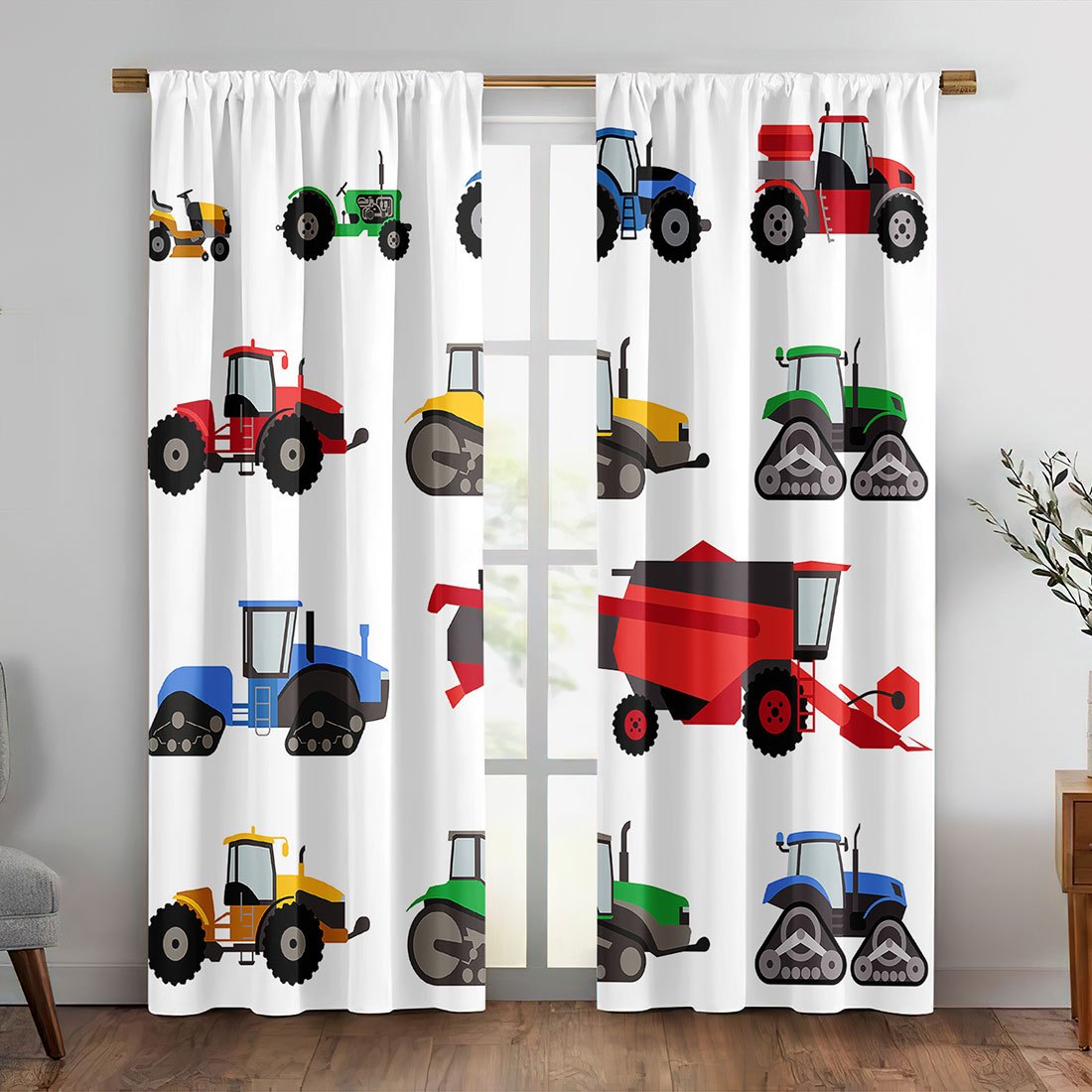 Cartoon-Traktor-Vorhang, bunte – Agriculture Farming Cartoon Bewertung und Preis