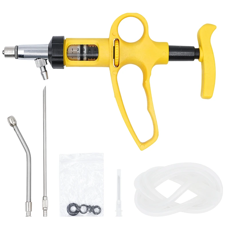 1 Set 5ml/10ml Einstellbare Ko – Veterinary Syringe Gun Bewertung und Preis